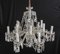 Beaded Crystal Two Tiers Chandelier from Bohemia, 1940s, Image 7