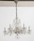 Beaded Crystal Two Tiers Chandelier from Bohemia, 1940s, Image 2