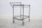 Faux Bamboo & Chrome Bar Cart by Jacques Adnet for Maison Baguès, 1940s, Image 3