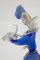 Italian Murano Blue & White Opal Art Glass Victorian Lady Sculpture, 1960s 5