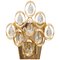 German Crystal and Brass Wall Sconce from Palwa, 1960s, Set of 2 1