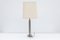 French Black and Clear Acrylic Glass & Brass Table Lamps, 1970s, Set of 2, Image 5