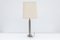 Lámparas de mesa francesas de latón y vidrio acrílico transparente, años 70. Juego de 2, Imagen 5
