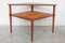 Danish Coffee Corner Table in Teak and Cane by Peter Hvidt for France & Daverkosen, 1950s 2