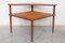 Danish Coffee Corner Table in Teak and Cane by Peter Hvidt for France & Daverkosen, 1950s, Image 2
