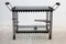 Brutalist French Wrought Iron Bar Cart, 1950s 2