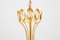 Large German Gold, Gilt Brass & Crystal Chandelier from Palwa, 1970s, Image 4