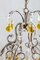 Lámpara de araña francesa Regency con cuentas de cristal, años 20, Imagen 3