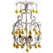 French Regency Crystal Beads Chandelier, 1920s 1