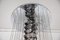 Large Italian Opal Glass and Chrome Disc Chandelier from Vistosi, 1960s, Image 4