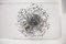 Large Italian Opal Glass and Chrome Disc Chandelier from Vistosi, 1960s, Image 3
