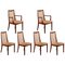 Danish Model Eva Side Chairs by Niels Koefoed for Hornslet Møbelfabrik, 1950s, Set of 6 1