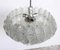 Mid-Century Clear Iced Glass and Acrylic Glass 2-Tier Chandelier, 1960s, Image 7