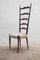 Italienische Chiavari Stühle mit hoher Rückenlehne von Paolo Buffa, 1950er 3