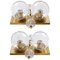 Clear Globe Wall Lights, 1970s, Set of 2, Image 1