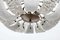 Large Textured Ice Glass Chandelier from Kalmar, 1950s, Image 3