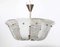 Large Textured Ice Glass Chandelier from Kalmar, 1950s, Image 2