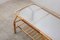 Large Bamboo and Frosted Glass Rectangular Coffee Table by Viggo Boesen, 1950s, Image 3