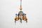 Swedish Brutalist 12-Arm Chandelier by Erik Hoglund for Boda, 1950s 3