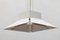 Large Scandinavian Adjustable Metal White Pendant, 1980s, Image 3