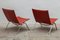 Danish Oxblood Leather PK 22 Lounge Chairs by Poul Kjærholm, 1960s, Set of 2, Image 4