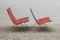 Danish Oxblood Leather PK 22 Lounge Chairs by Poul Kjærholm, 1960s, Set of 2, Image 3