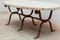 Tavolino da caffè brutalista in ferro battuto con ripiano in travertino, anni '60, Immagine 5