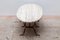Brutalist Wrought Iron Travertine Oval Top Coffee Table, 1960s, Image 3