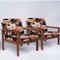 Floral Upholstered Sculptural Easy Chairs by Sven Ellekaer, 1960s, Set of 2, Image 8