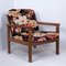 Floral Upholstered Sculptural Easy Chairs by Sven Ellekaer, 1960s, Set of 2 19