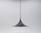 Larbe Black Semi Pendant Lamp by Claus Bonderup & Torsten Thorup for Fog & Mørup, 1970s 6