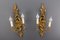Rococo Style Carved and Polychrome Painted Wooden Sconces, 1930s, Set of 2 20