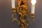 Rococo Style Carved and Polychrome Painted Wooden Sconces, 1930s, Set of 2, Image 6