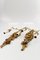 Rococo Style Carved and Polychrome Painted Wooden Sconces, 1930s, Set of 2 15