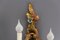 Rococo Style Carved and Polychrome Painted Wooden Sconces, 1930s, Set of 2, Image 8