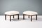 Danish Cabinetmaker Rosewood Ottomans with Sheepskin Upholstery, 1950s, Set of 2 6
