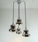 Mid-Century Space Age Chrome Metal Cascade 4-Light Ceiling Lamp, Image 1