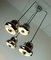 Mid-Century Space Age Chrome Metal Cascade 4-Light Ceiling Lamp, Image 8