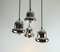 Mid-Century Space Age Chrom Metall Kaskaden Deckenlampe mit 4 Leuchten 3