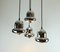 Mid-Century Space Age Chrome Metal Cascade 4-Light Ceiling Lamp, Image 3