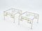 Chrome and Brass Sofa End Tables by Guy Lefevre for Maison Jansen, 1970s, Set of 2, Image 2