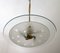 Mid-Century Brass and Glass Church Chandelier by Pietro Chiesa for Fontana Arte, 1940s, Image 7