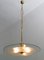 Mid-Century Brass and Glass Church Chandelier by Pietro Chiesa for Fontana Arte, 1940s 3