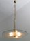 Mid-Century Brass and Glass Church Chandelier by Pietro Chiesa for Fontana Arte, 1940s, Image 3