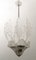 Lámpara de araña Mid-Century moderna de cristal de Murano de Ercole Barovier para Barovier & Toso, años 40, Imagen 1