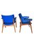 Poltrone in similpelle blu, Svezia, anni '60, set di 2, Immagine 2