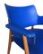 Swedish Blue Leatherette Armchairs, 1960s, Set of 2, Image 4