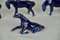 Blue Porcelain Horses, 1950s, Set of 4, Image 4