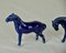 Blue Porcelain Horses, 1950s, Set of 4 5