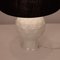Mid-Century Spanish White Porcelain and Black Shade Table Lamp from lladro, 1970s 2